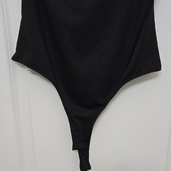 Mango Elegant Black Open back Bodysuit - Picture 6 of 7